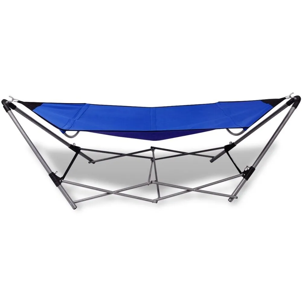 Folding Hammock Sunbed Stainless Steel Iron Pipe Camping Hammock Chairs Swing With Stand