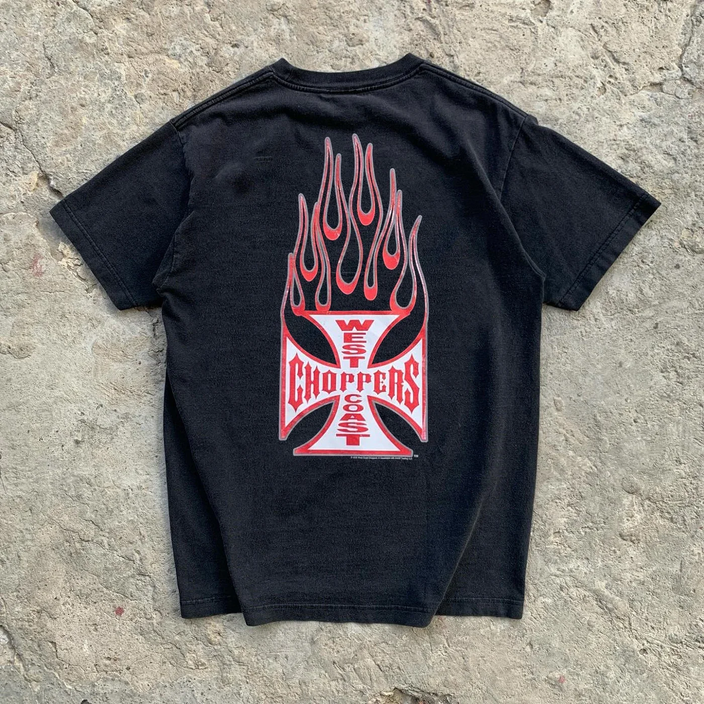 Summer Cotton Streetwear West Coast Choppers Tide Brand Print Short Sleeve Tshirt Retro HighStreet Clothing Casaul Loose Top Tee image 3
