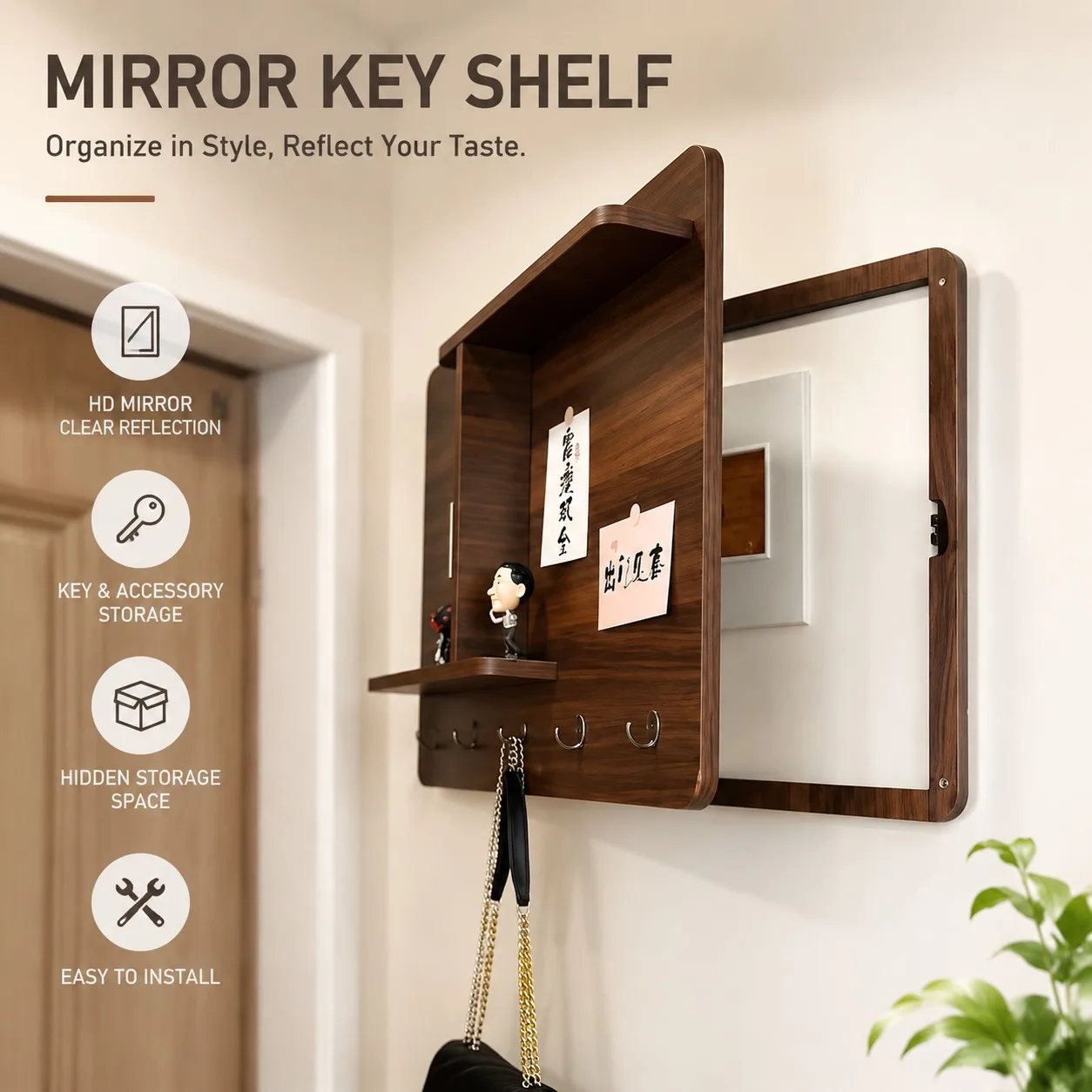 Wall-Mounted Decorative Switch Cover – Punch-Free, Easy-Install Art Panel for Electric Boxes, Home Styling & Utility Display