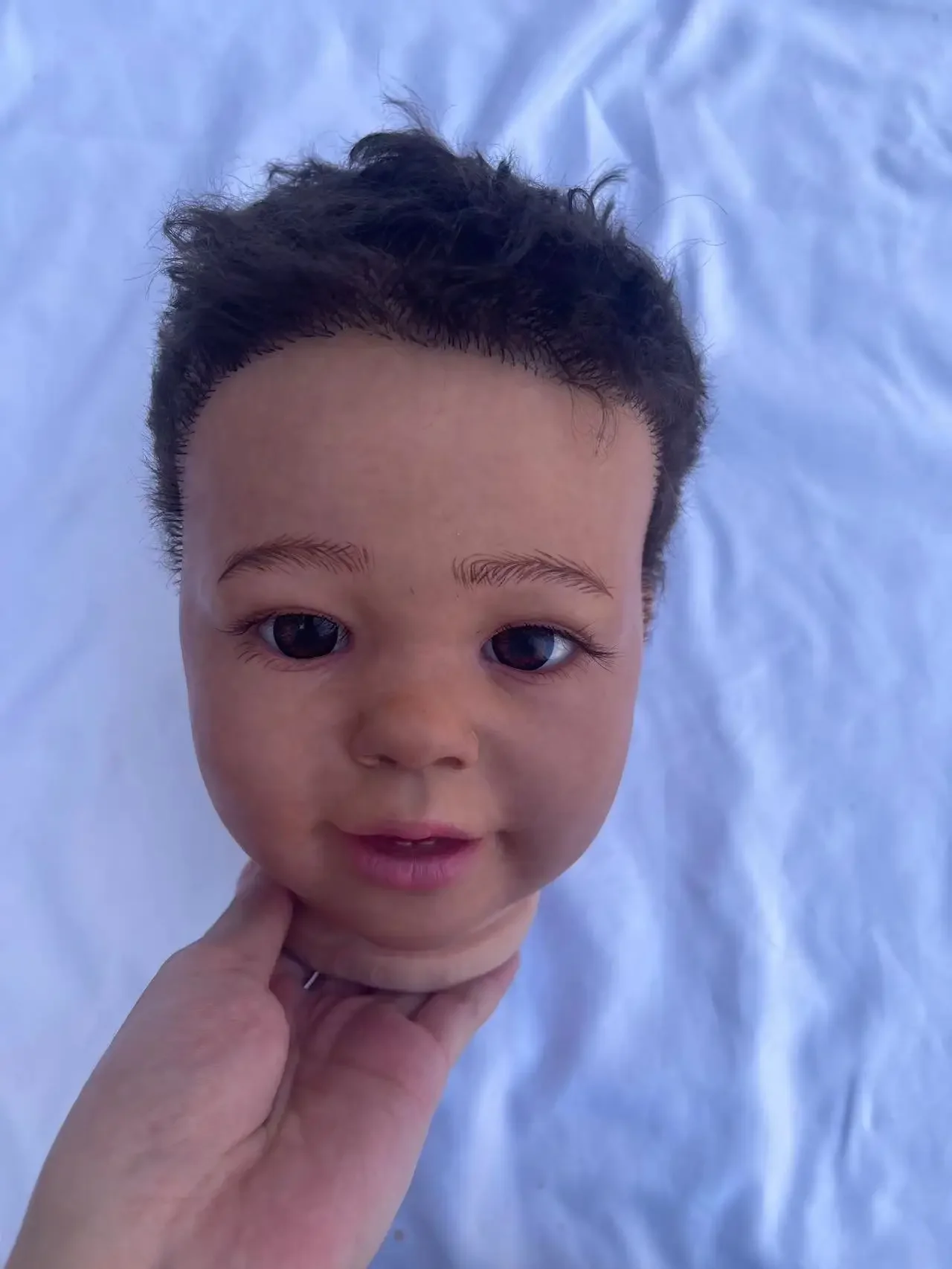 Kit di foto reali dipinte per bambola rinata da 28 pollici versione ragazzo Katie Marie