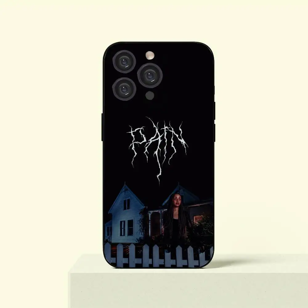 

P-PinkPantheress Phone Case For IPhone 16 16e Plus Pro MAX15 14 13 12 11 XSmax Soft Black Case