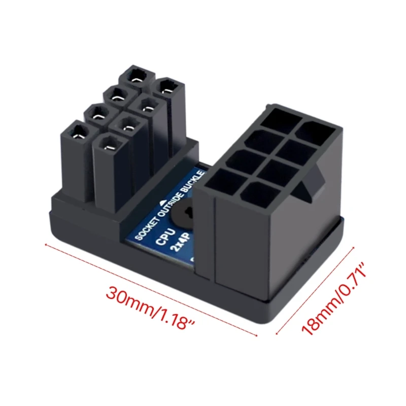 เดสก์ท็อป CPU 8Pin Power Adapter บอร์ดหลัก 8pin to 8Pin 180 องศาพวงมาลัย Dropsale