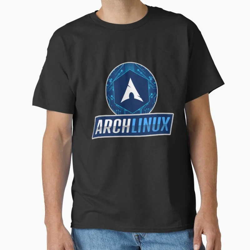 

Funny Cyber security Ethical Hacker Arch Linux engineer humor gift T-shirt for developer software programmer Large size Tops