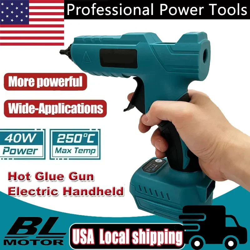 

Fit Makita Cordless Electric Handheld Hot Glue Gun Repair DIY Tool Hot Melt Welding Hot Air Gun Anti-scald Nozzle 18V Battery