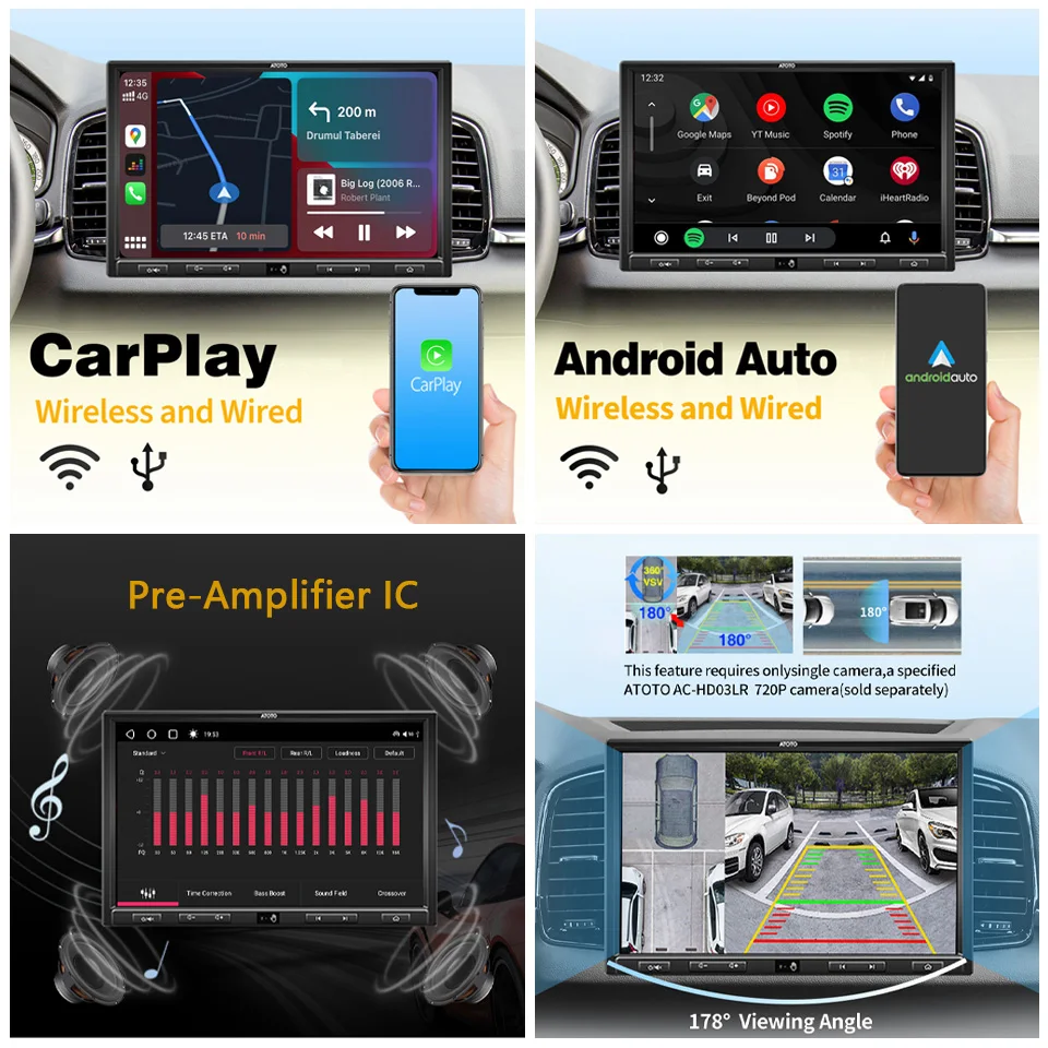 ATOTO S8 Ultra Plus 10 inch Android Car Radio 2Din Wireless