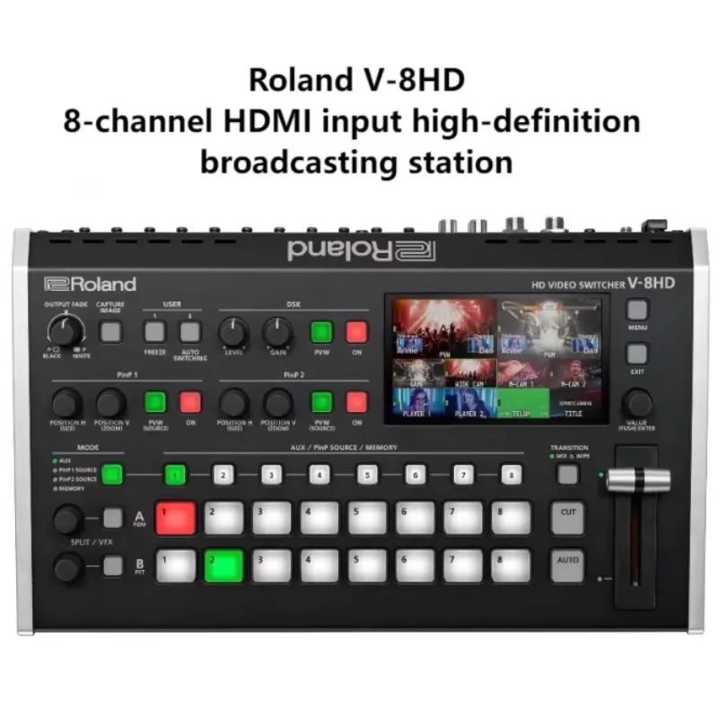 Roland V-8HD Live Streaming Guide Switching Station 8-channel HD MI Multi Machine Video Conference