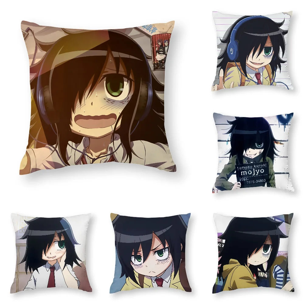 

K-Kuroki T-Tomoko Pillow Case 3D Print Polyester Fiber 40*40 cm Home Sofa Throw Pillow Cover Decoration Festival Gift