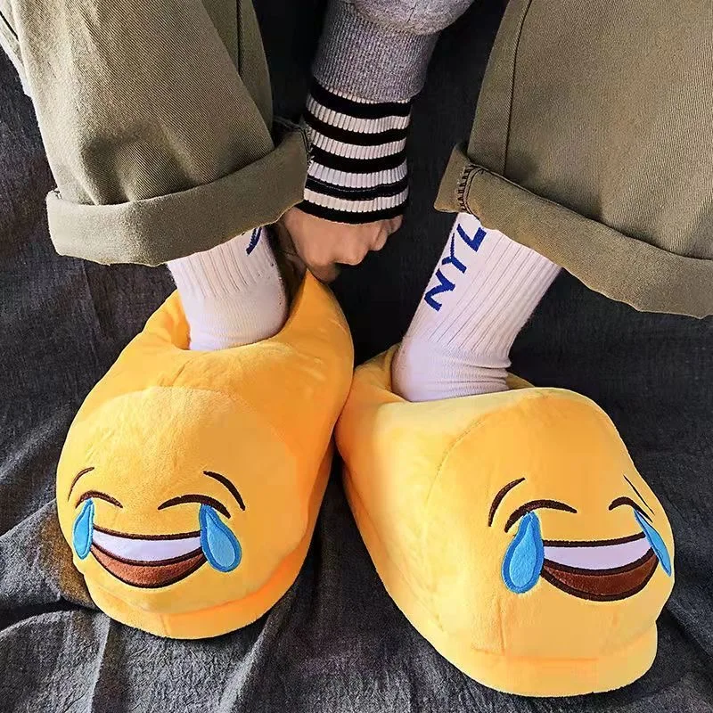 STRONGSHEN Women Men Fuzzy House Funny Slipper Non Slip Couple Cute Cartoon Slippers Winter Indoor Warm Plush Bedroom Shoes