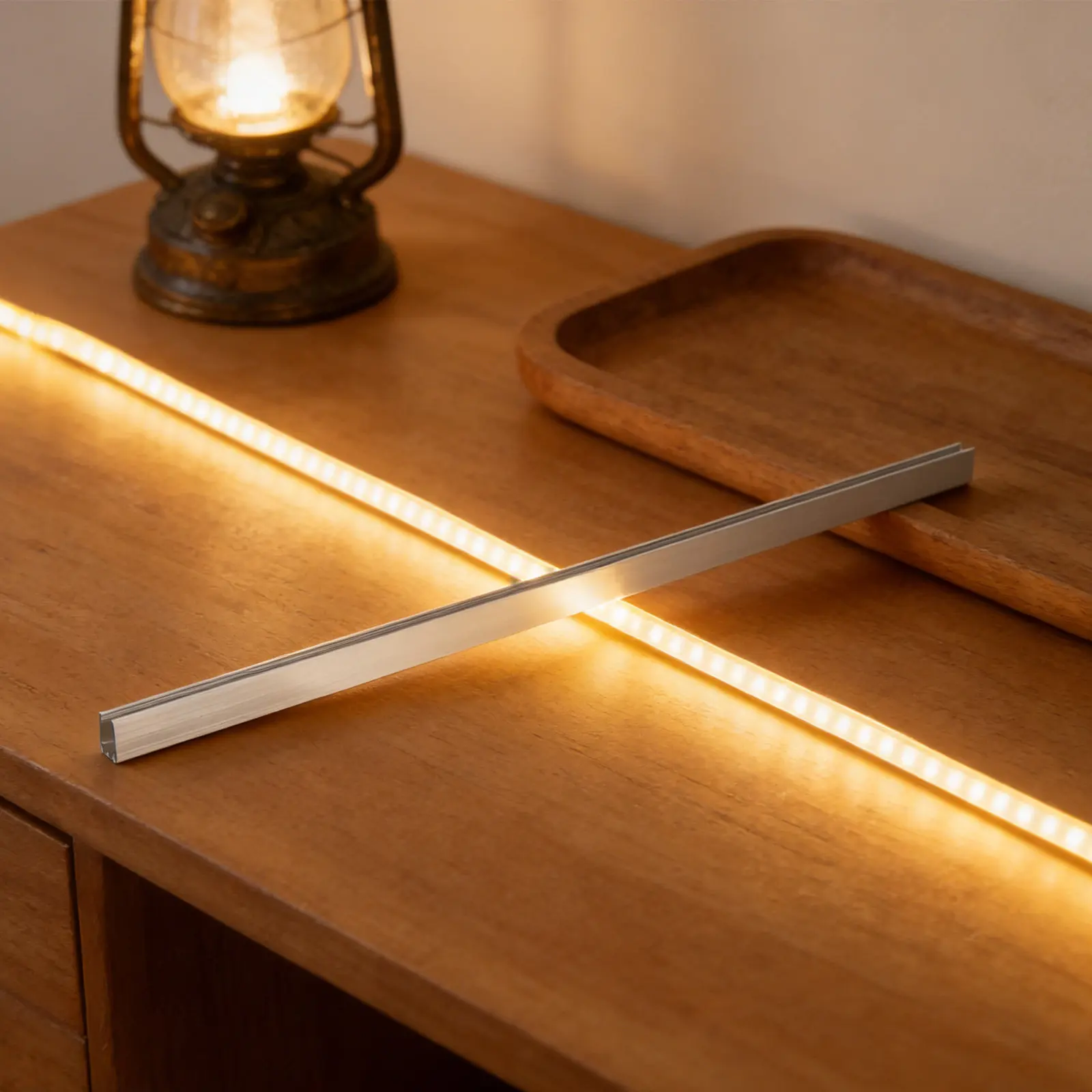 

5Pcs LED Track Aluminum U Shape Channels 8x16mm LED Strip Light Profiles Recessed Mount Track for Glare Free Heat Dissipation