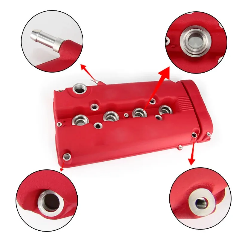 Style Rocker Valve Chamber Cover For Honda Civic B16 B17 B18 VTEC B18C QT3019 With Logo