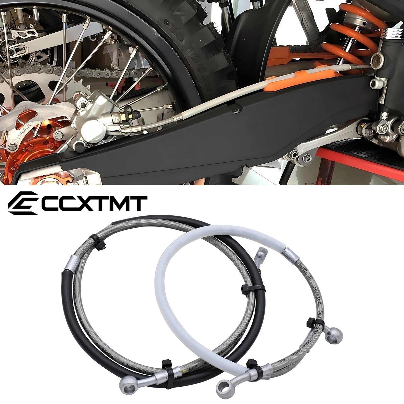 

Motocycle Front & Rear Brake Oil Hose For KTM EXC EXCF SX SXF XC XCF 125 150 200 250 300 350 400 450 500 530 2014-2023 Universal