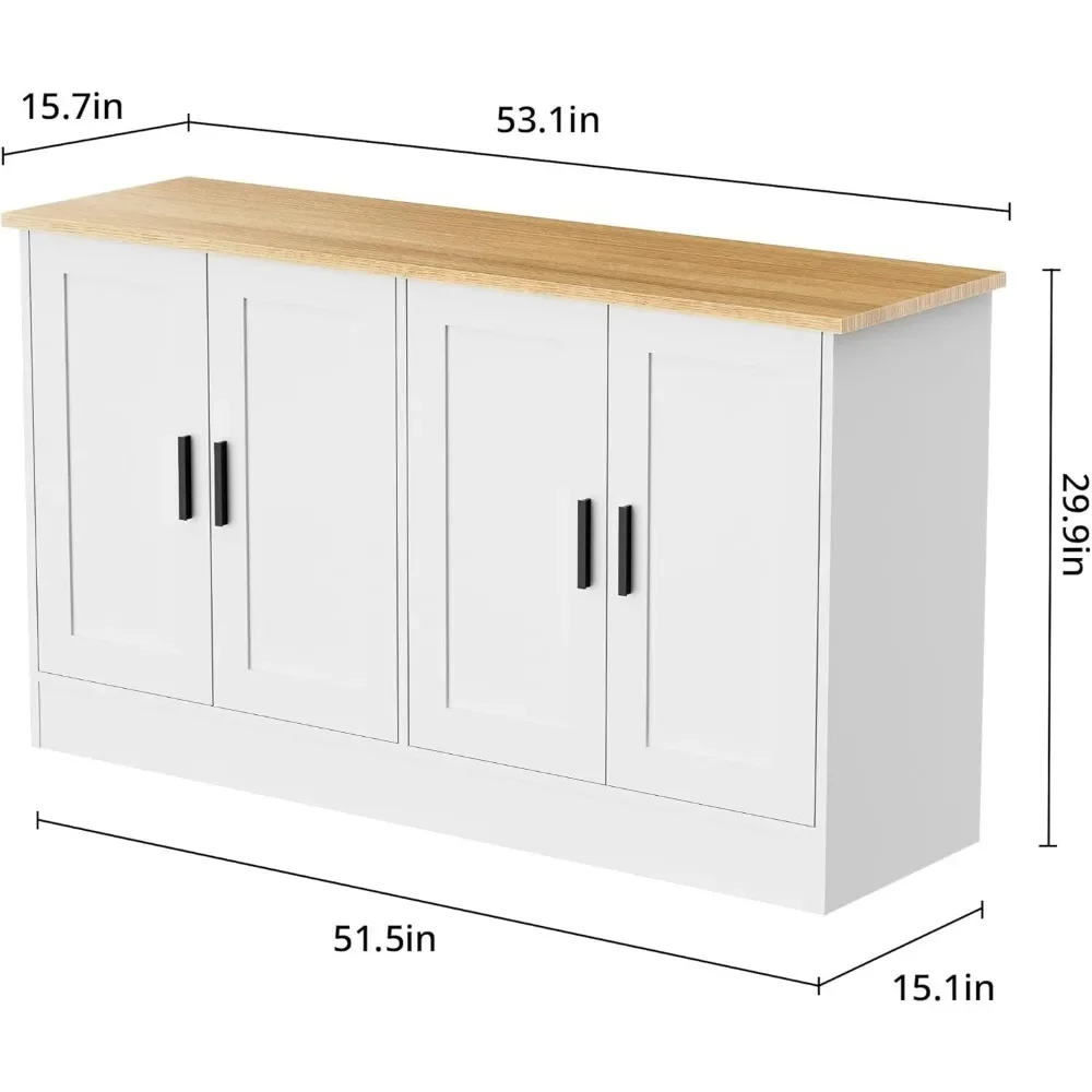 Buffet door style , Coffee Bar Cabinet with Adjustable Shelf, Kitchen Buffet Sideboard for Living Room , Kitchen