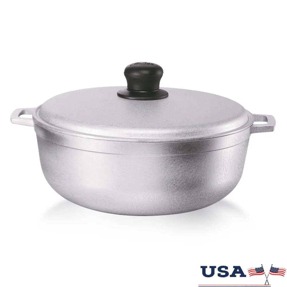 

3,7qt литой алюминий Caldero Essential кухонная посуда прочный универсальный традиционный дизайн безопасный для духовки с антипригарным покрытием инструмент для приготовления пищи