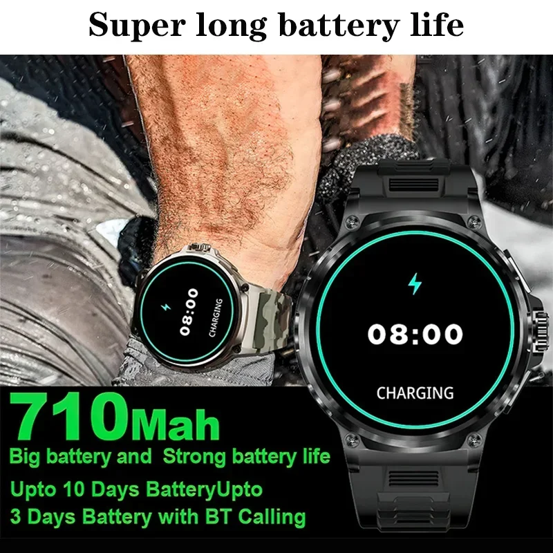 Xiaomi Mijia reloj inteligente 710 MAh Bluetooth llamada Monitor de ritmo cardíaco pista mapa deporte al aire libre Fitness reloj personalizado Smartwatch