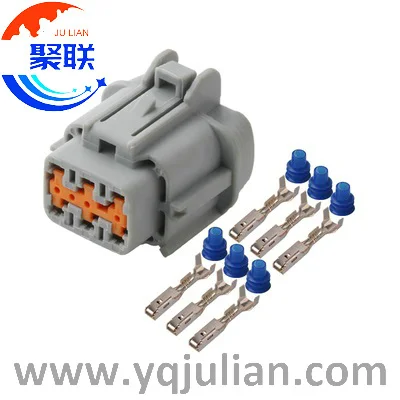 Auto 6pin plug PB296-06020 6189-1175 wiring unsealed electrical connetor with terminals and seals