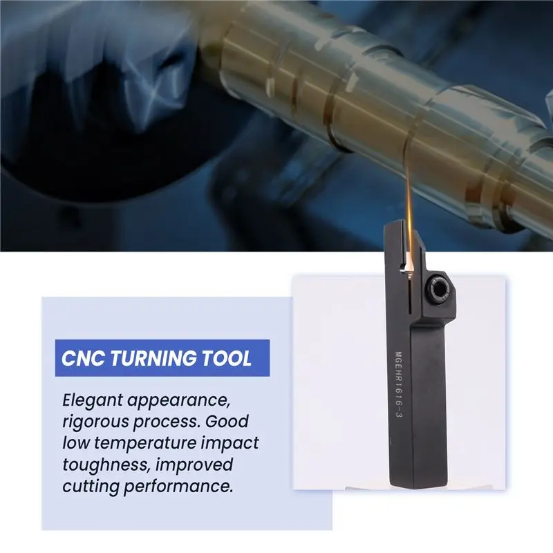 MGEHR1616-3 Lathe Cut Off Grooving Parting Tool Holder For MGMN300 Insert CNC