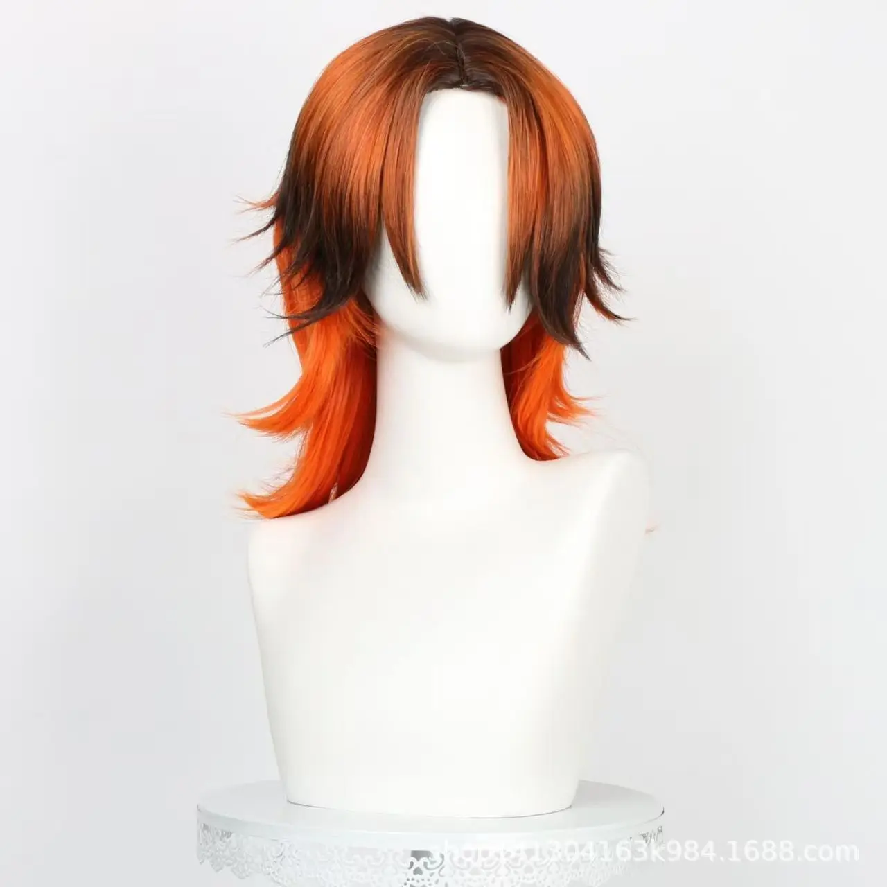 วิกผมคอสเพลย์นิค ไวลด์ ตัวละครจากอนิเมะ Zoo Police ทรงผมสั้นสีส้ม พร้อมหูและหางสุนัขจิ้งจอก สำหรับผู้ชายและผู้หญิง อุปกรณ์เสริมสำหรับงานปาร์ตี้ฮาโลวีน