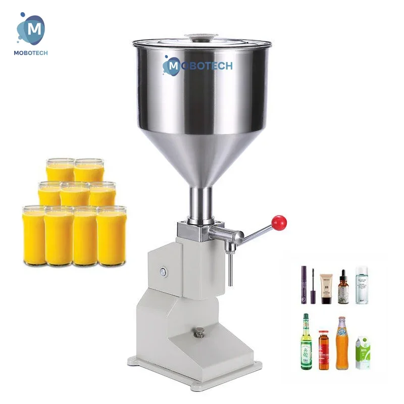 A03 Manual Lotion Cosmetic Peanut Butter Sauce Honey Cream Yogurt Bottle Paste Liquid Filling Machine