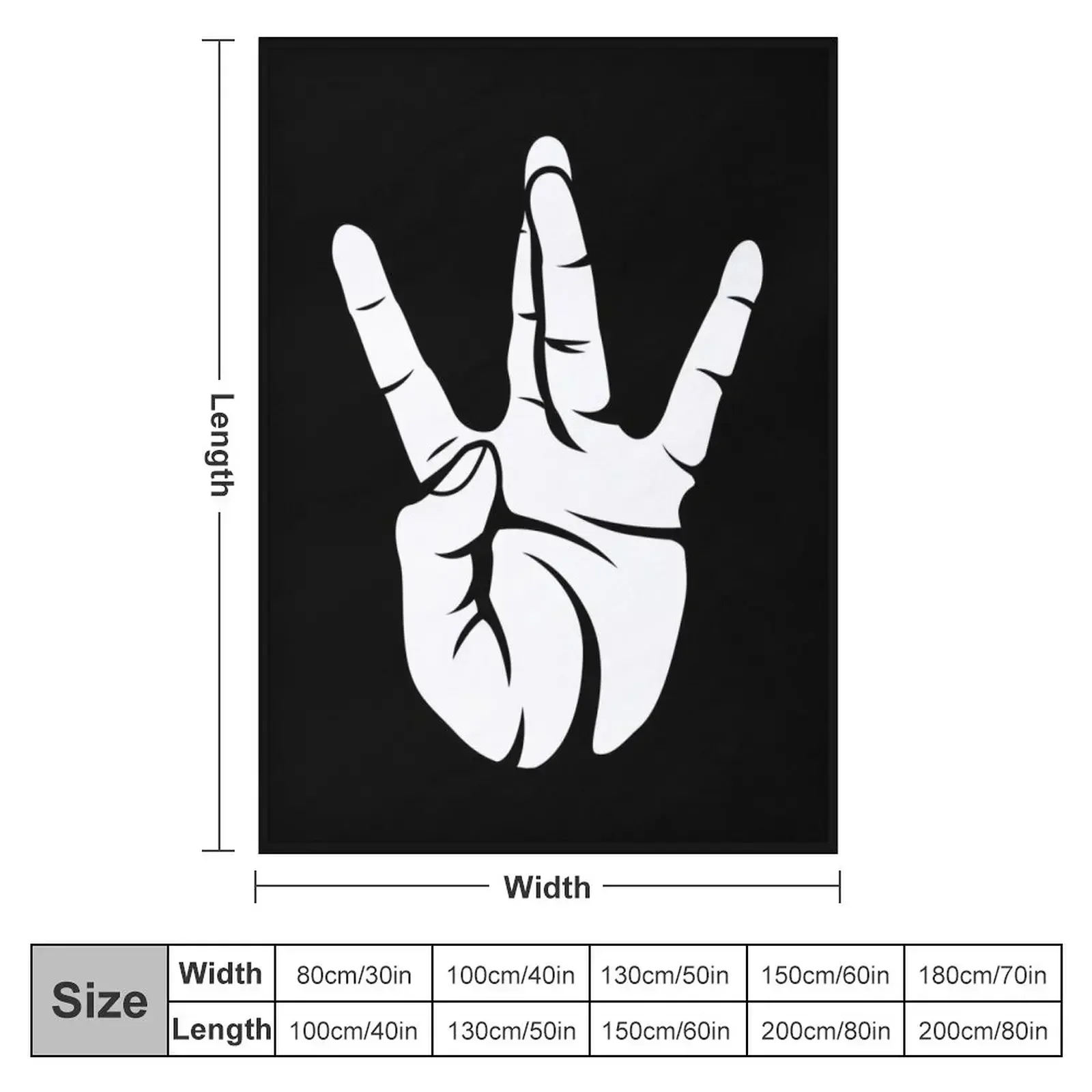 Westside West Coast Rap Hip Hop Hand Sign Throw Blanket couch cozy soft plush fuzzy picnic outdoor blanket