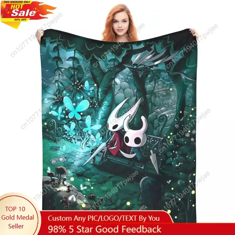 

Hollow Knight Hornet Flannel Blanket Action Adventure Customized Throw Blanket for Home Custom blankets