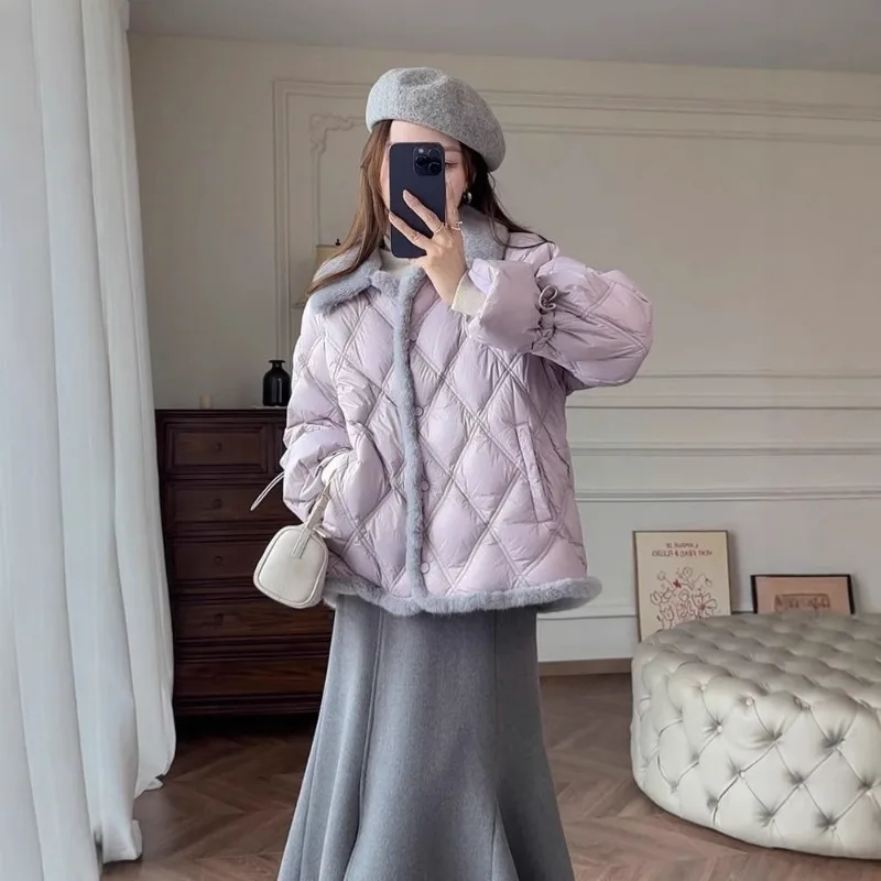 Women's Models Autumn Winter Tops Coat Cotton Clothes Lingerie Short Thickened Warm Simple Comfortable Loose Designed Versatile