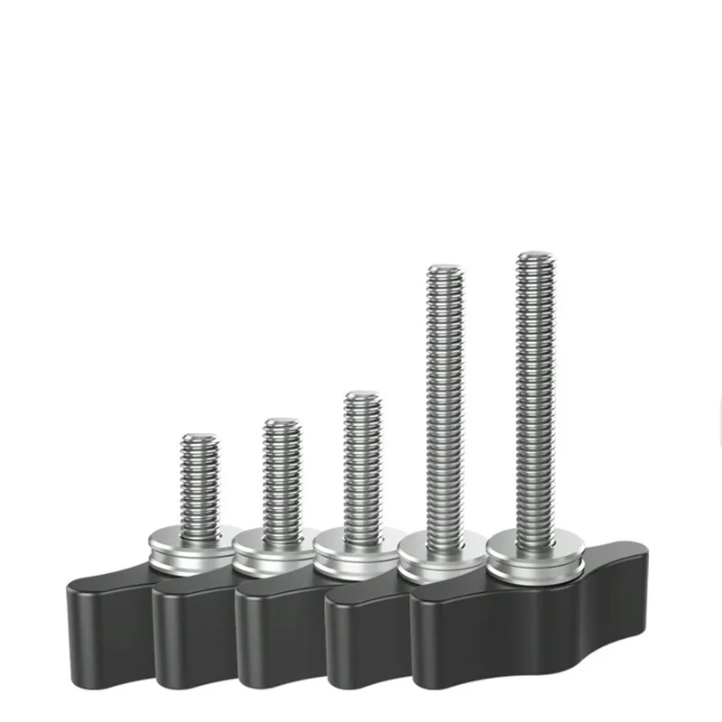 

M4 M5 M6 M8 1/4 T-shaped hand screw Threaded Screw Adapter Camera Tightening Screws Aluminum Handle with 10mm-40mm Head