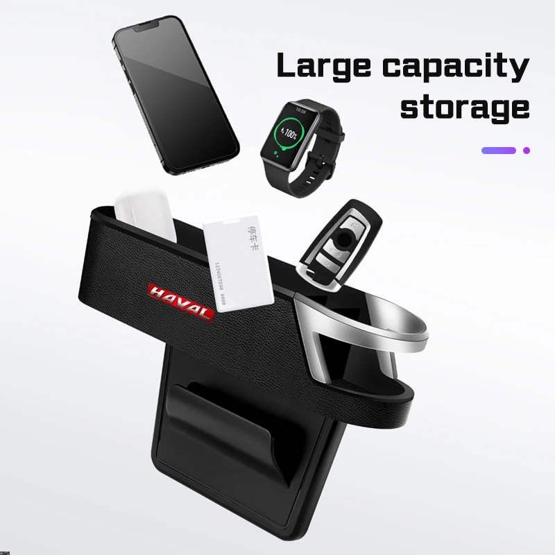 Organizador de espaço para assento de carro, caixa de armazenamento, suporte de copo, acessórios para haval h9 2rd 2024 2025 h3 f7 f7x jolion h6 h5 h2 m6 f5 f7h dargo