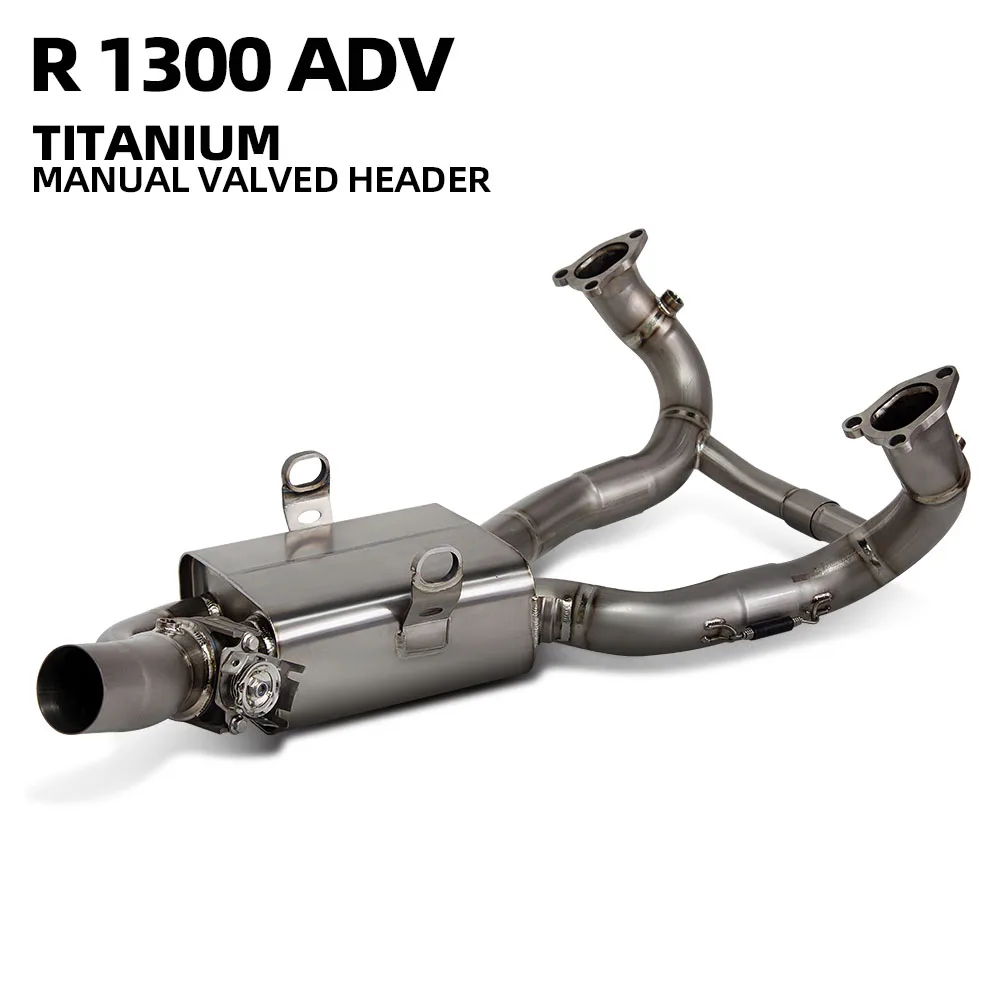 

Motorcycle Exhaust Modify Front Pipe For BMW R1300ADV 1300ADV Escape Titanium Header Tube Compatible Original Muffler