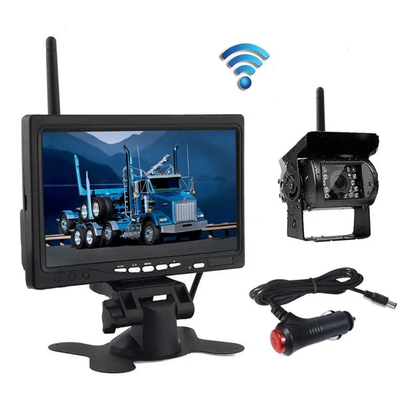 

Best Quality 7" Wireless Car Monitor Tft Lcd Car Rear View Reversing System Car Camera Monitor