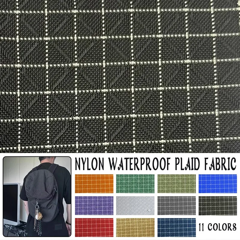 خيمة مقاوم للماء منقوشة النسيج النايلون خفيفة للغاية في الهواء الطلق على ظهره زي المواد DIY Gridstop منقوشة النسيج لوازم 90x150 سنتيمتر #4