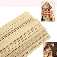 10pcs Wooden Sticks, Wide Flat Sticks, Wooden Paint Sticks Wood Strips for Craft Projects 4