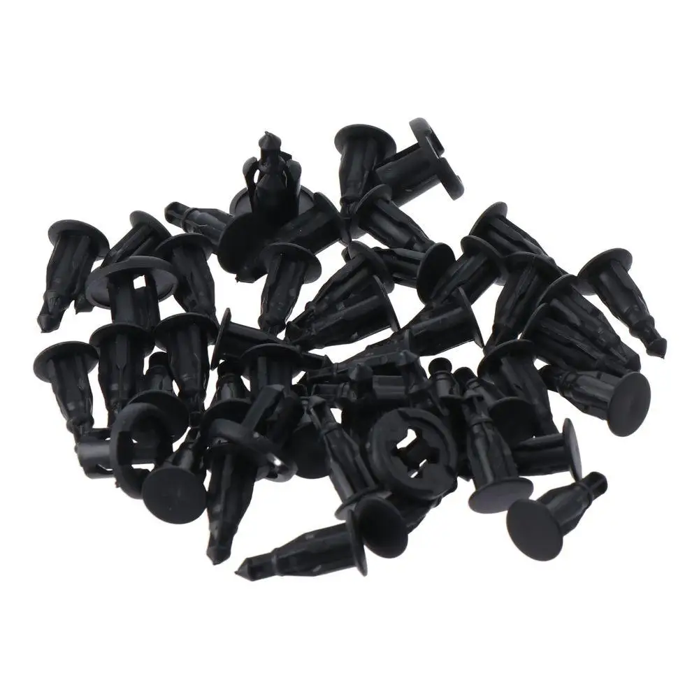 

100Pcs Vehicle Replacement 10mm Front Bumper Retainer Clips Black Retainer Clips 91503-SZ3-003 For