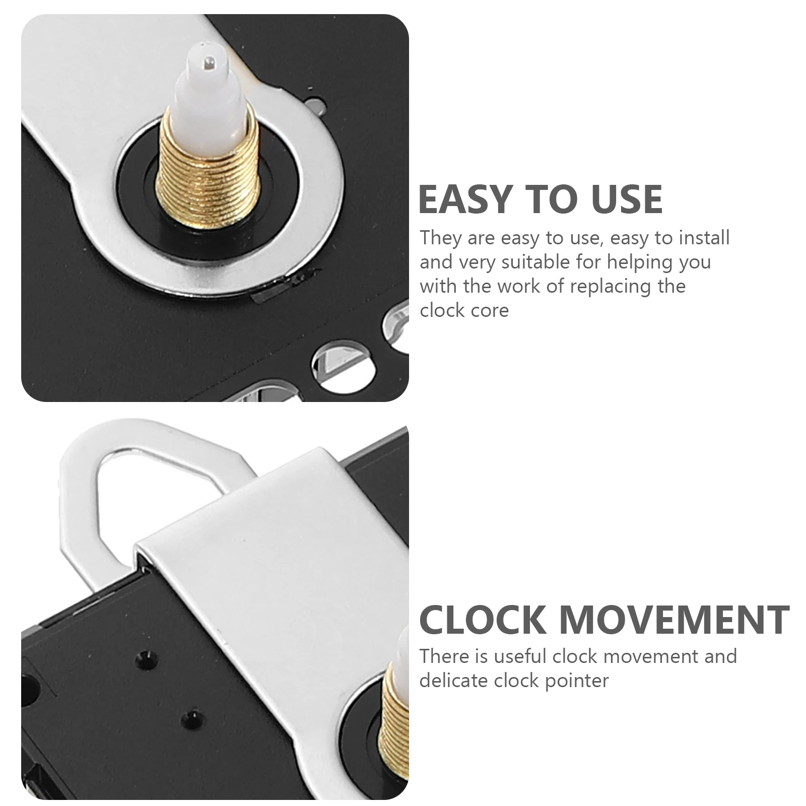 

1Set Metal Clock Movement Mechanism Classic Color Replacement Parts for Quartz Wall Clocks Home Clock Repair DIY