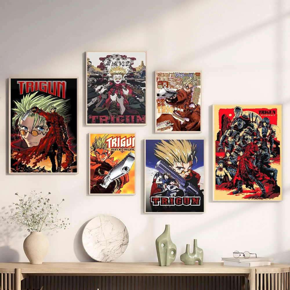 Anime Trigun Classic Movie Posters HD Quality Poster Wall Art Painting Study Nordic Home Decor