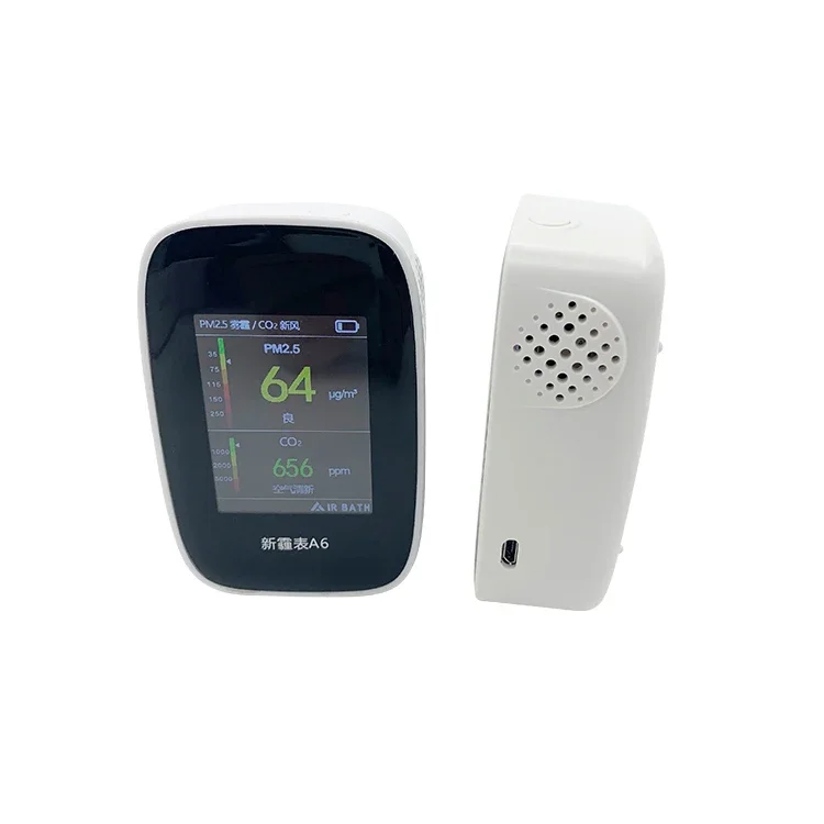 Détecteur de monoxyde de carbone avec affichage numérique, compteur de CO2 PM2.5