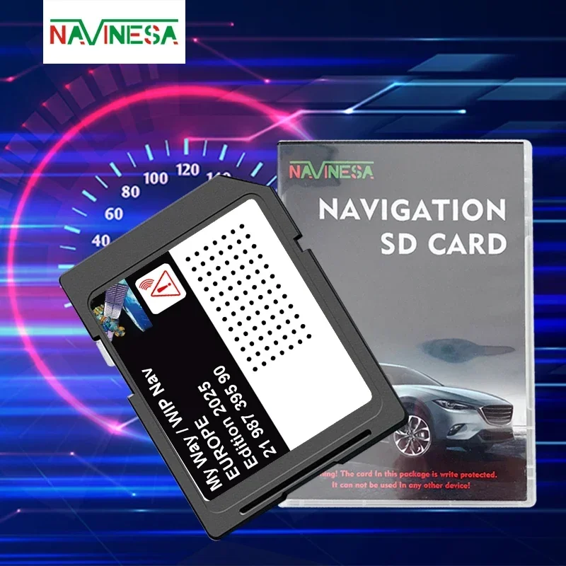 Navigation WIP Nav T1000-39240 SD Card 2025 Europe Morocco maps for Peugeot 207 308 3008 407 508 5008 807 Expert Partner Car
