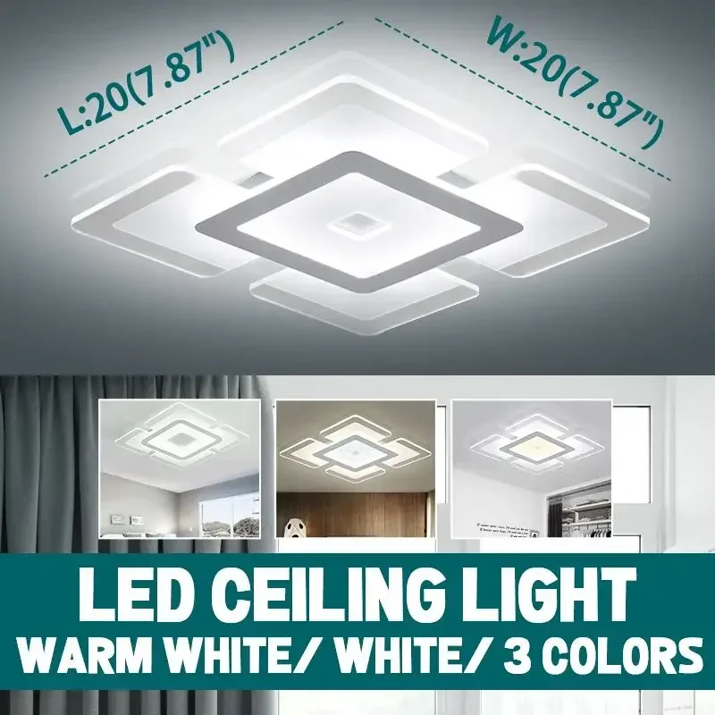 

20W Led Chandelier Home Chandelier Modern Led Ceiling Chandelier Lamp Lighting For Living Room Bedroom Kitchern