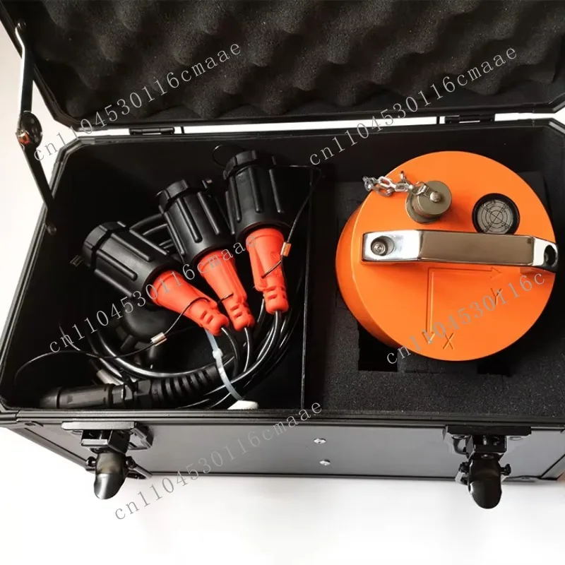 Low frequency 3C detector 2hz EG-2-II metal land housing with 3 pcs KCK screw with male connector, 2hz three-axis detector
