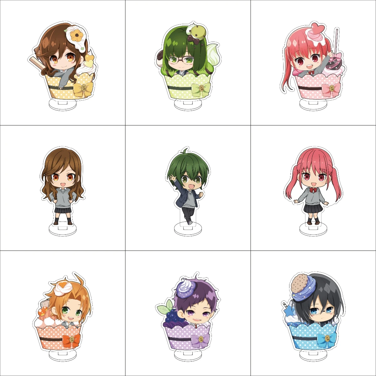 Anime Hori san a Miyamura kun horimiya Cosplay acrílico soporte adornos Miyamura Izumi figura soporte regalos de Halloween