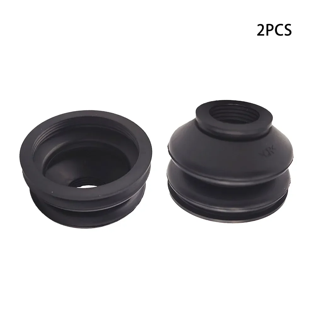 Drive Shaft Boot Replacement Kit Compatible With Track Rod End And Ball Joint Systems 2 Piece Black Rubber Design