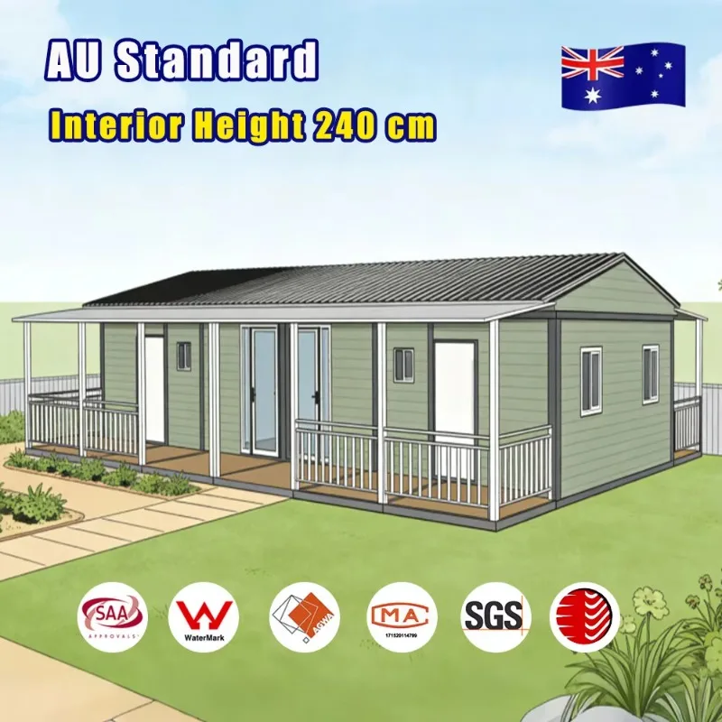 Customized Luxury Australian Standard Expandable Container House Prefab Mobile Tiny Home Terrace Villa Balcony Online Technical