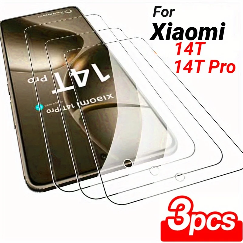 

3Pcs Ultra HD Tempered Glass Screen Protector for Xiaomi 15T 14T 13T Pro Protective Glass For Xiaomi 12T 11T 10T Pro Glass Film