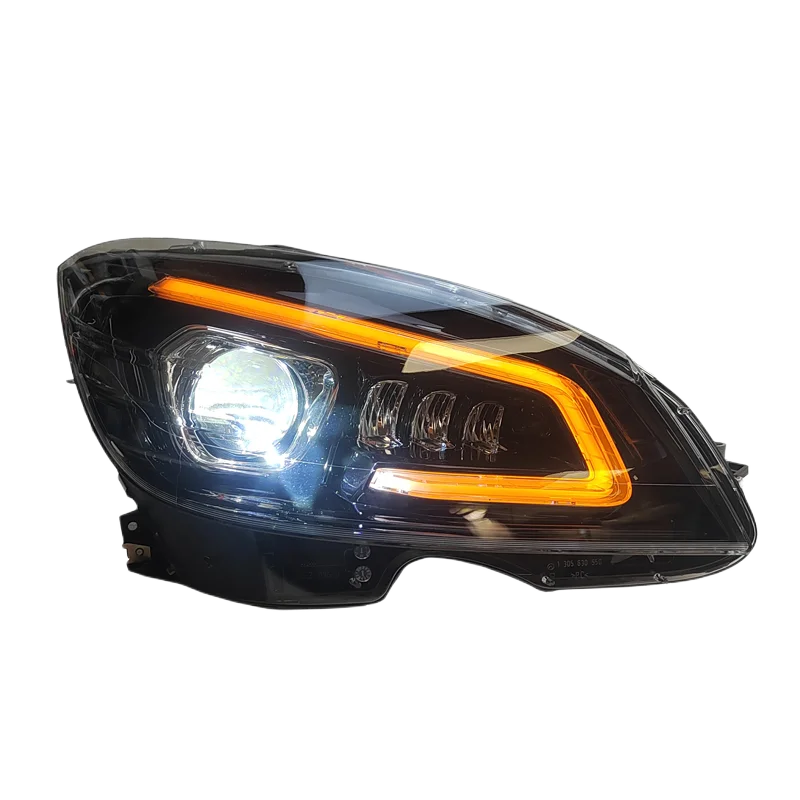 Car front Headlight Headlamp DRL Daytime Running Light for Mercedes Benz C-class W204 07-11 Turn signal Автомобильные лампы