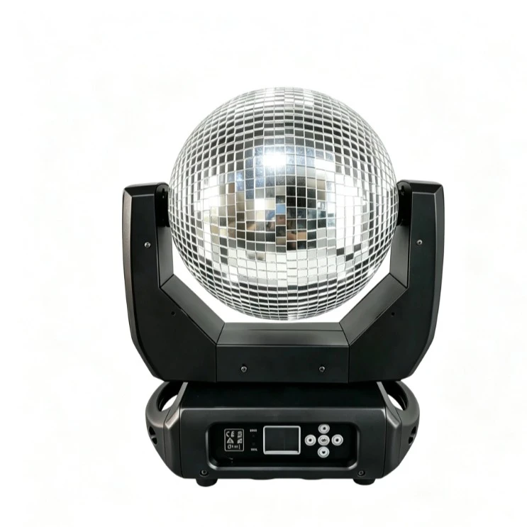 25cm Mirror Ball Moving Head Light 120W DMX512 4CH 540 Pan 180 Tilt Disco Ball Stage Light DJ Party Wedding Club