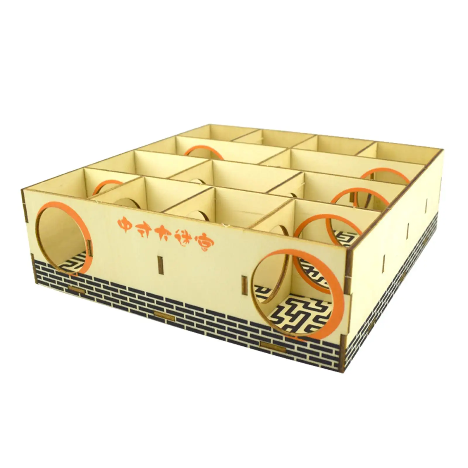 Hamster Maze House Wooden Activity Sport Labyrinth Puzzle Toy Hideout Tunnel