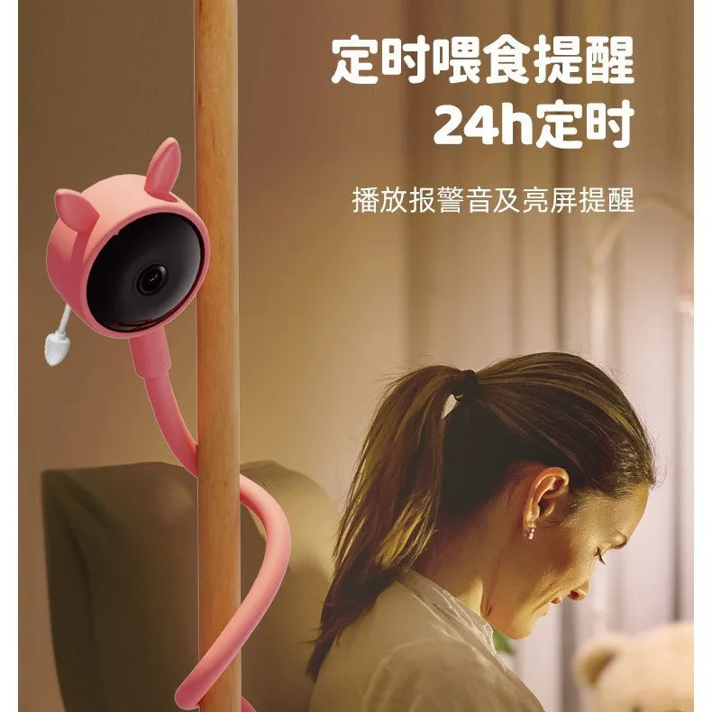 TUYA high-definition baby monitor night vision temperature and humidity detection, rotatable viewing angle, real-time intercom