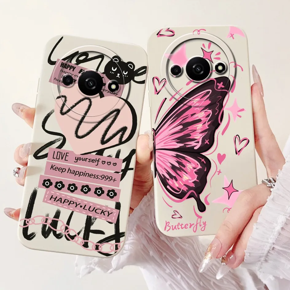 For Xiaomi Redmi A3 Case 2024 Cute Panda Rabbit Soft Silicone Matte Cover For Xiomi Redmi A3 RedmiA3 Fundas Poco C61 C 61 Bumper