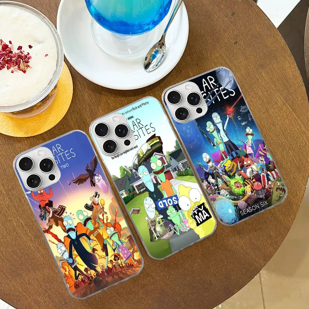 

S-Solar O-Opposites Cartoon For IPhone 14 Pro Max 13 17 11 16 12 15 Plus Color Water Ripple Phone Cover
