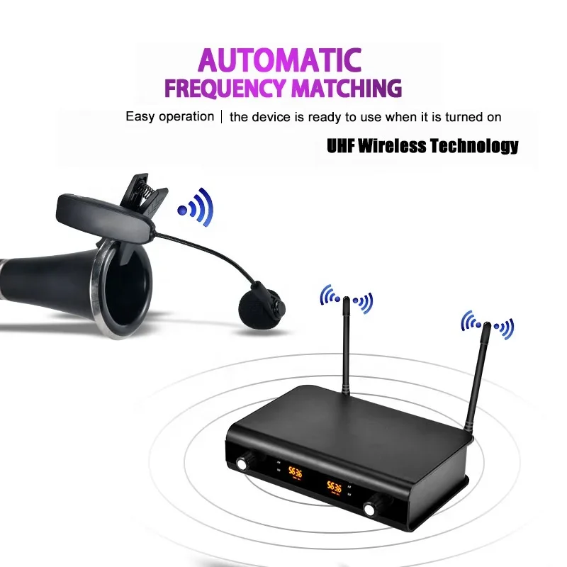 

TLF Xtuga KX-522 UHF алюминиевая коробка упаковка скрипка саксофон микрофон беспроводной инструментальный микрофон для оркестрового инструмента