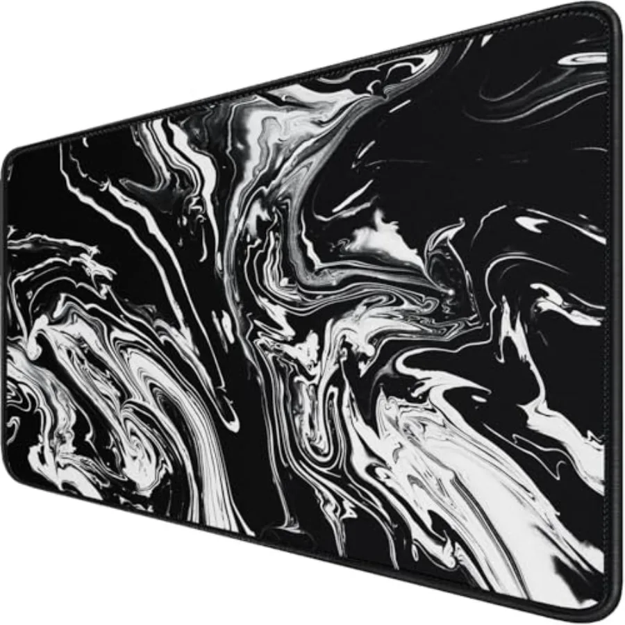 

Large Etended Gamg Mouse Pad with Stitched Edges, 47.3 23.6 Desk Pad Durable Non-Slip Natural Rubber Base, Waterproof Computer